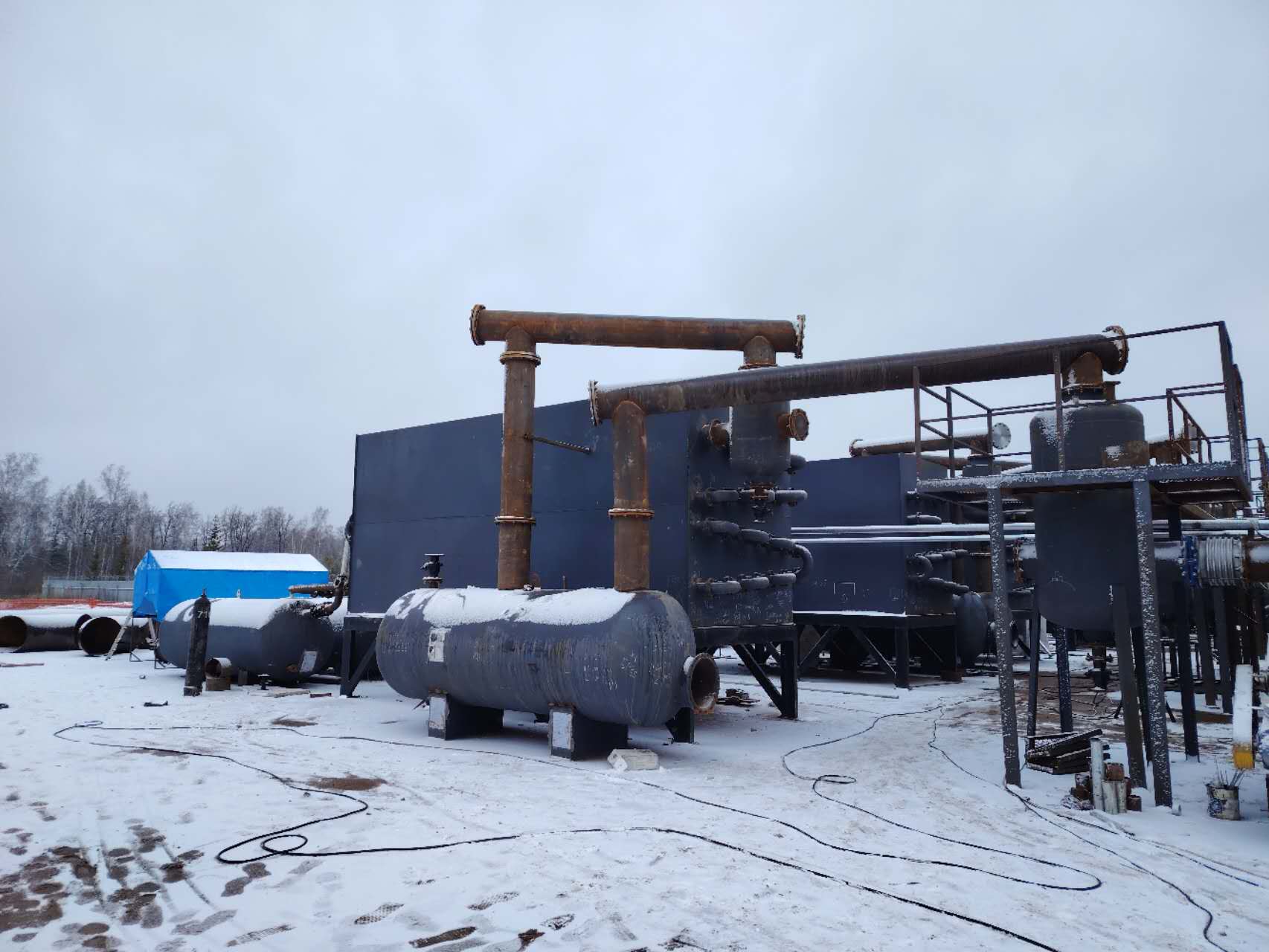 俄羅斯6臺油泥處理設(shè)備開始生產(chǎn)！