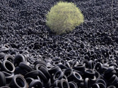 廢舊輪胎煉油的背景